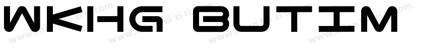 WKHG Butim Regular字体转换